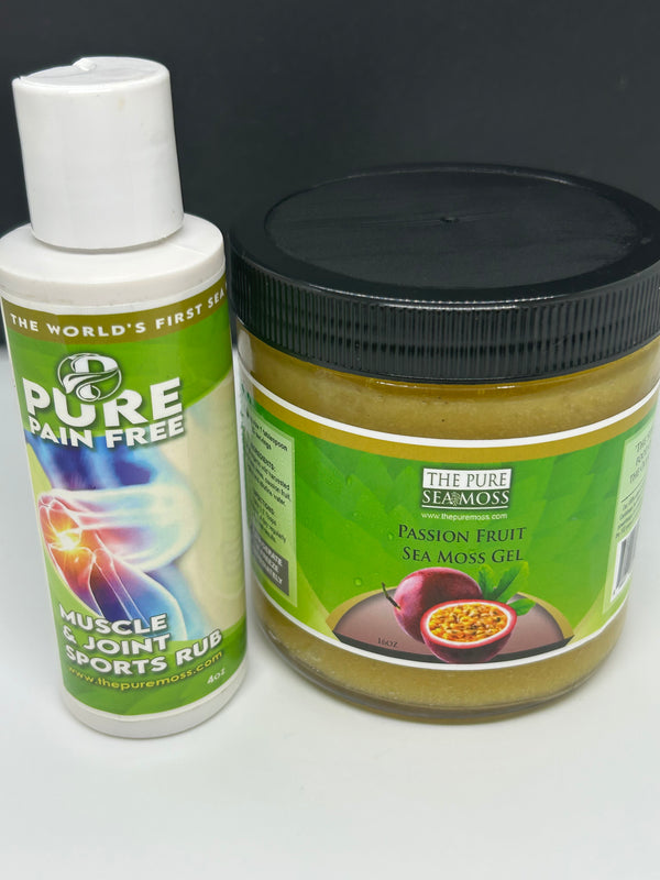 Sea Moss Saturday Bundle - Sea Moss Pain Cream and Passion Fruit Sea Moss Gel!!!!!