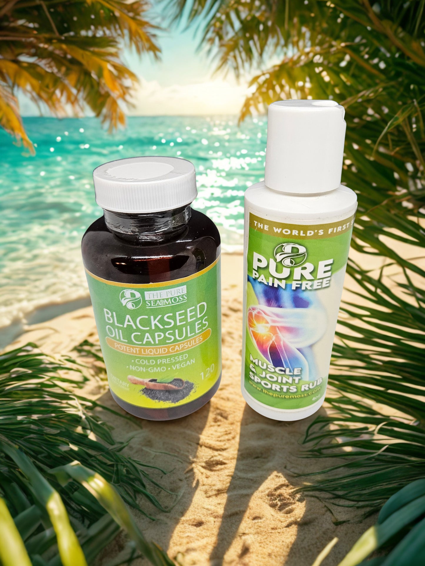 Pure Relief Dual-Action Sea Moss Pain & Recovery System™