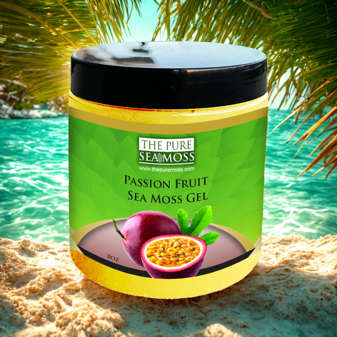 PASSION FRUIT INFUSED SEA MOSS GEL