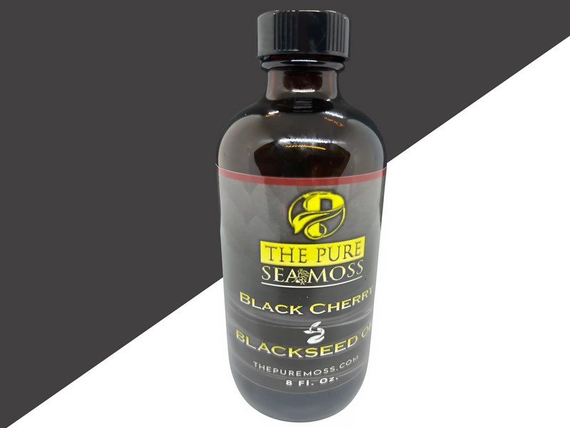 100% Organic Unrefined Extra Virgin Cold Pressed Black Cherry Blackseed Oil