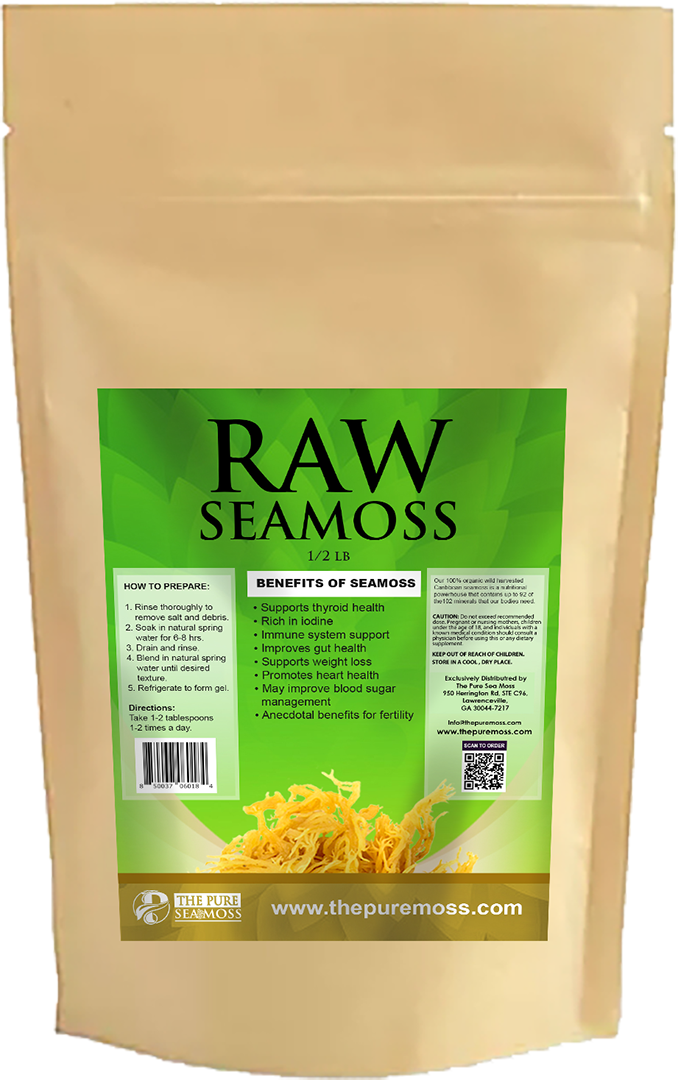 100% ORGANIC WILD HARVESTED RAW CARIBBEAN SEA MOSS