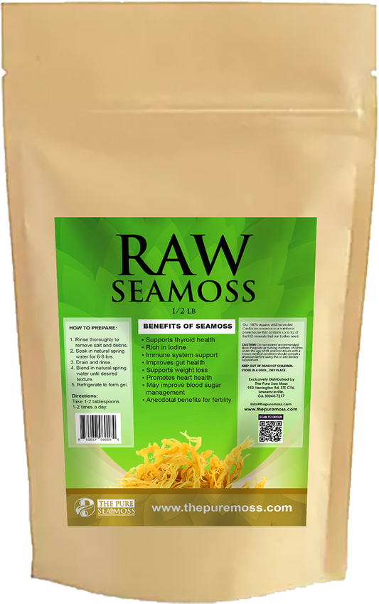 100% ORGANIC WILD HARVESTED RAW CARIBBEAN SEA MOSS