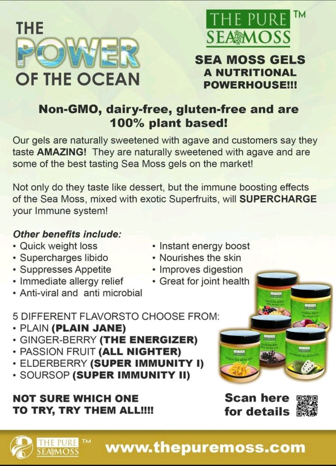 The Pure Sea Moss Bundle (Buy 2 Get 1 half off)