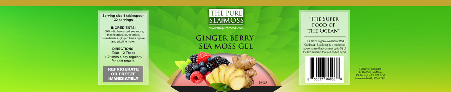MIXED BERRIES AND GINGER SEA MOSS GEL
